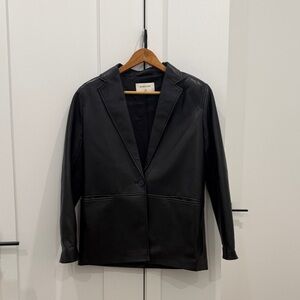 Aritzia Vegan Leather Blazer